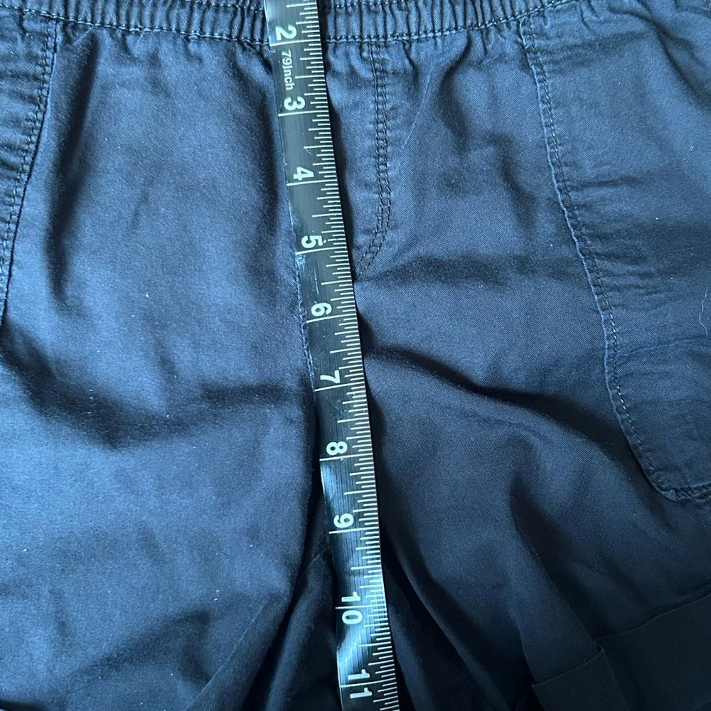 Old Navy Cotton Blend Pull On Shorts Womens XXL Black Casual Lounge Resort